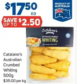 Foodland Catalano's Australian Crumbed Whiting offer