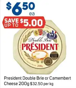 Foodland President Double Brie or Camembert Cheese offer