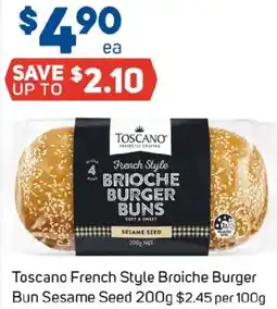Foodland Toscano French Style Broiche Burger Bun Sesame Seed offer