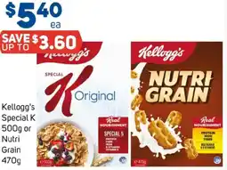 Foodland Kellogg's Special K or Nutri Grain offer