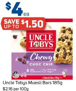 Foodland Uncle Tobys Muesli Bars offer