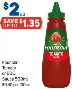 Foodland Fountain Tomato or BBQ Sauce offer