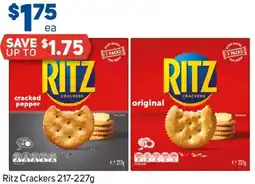 Foodland Ritz Crackers offer
