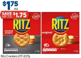 Foodland Ritz Crackers offer