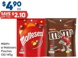 Foodland M&M's or Maltesers Pouches offer