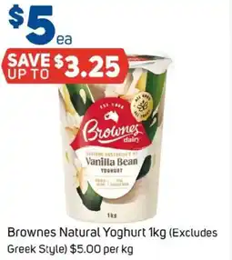 Foodland Brownes Natural Yoghurt offer