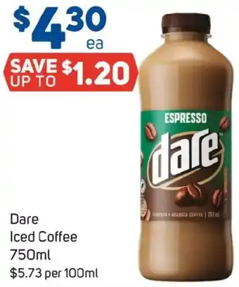 Foodland Dare Iced Coffee offer