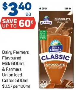 Foodland Dairy Farmers Flavoured Milk & Farmers Union Iced Coffee offer