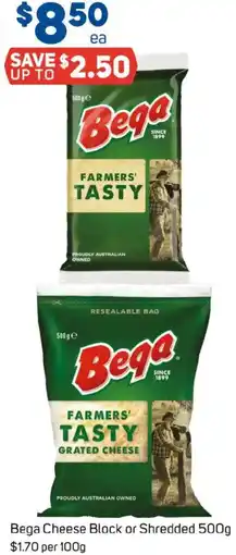 Foodland Bega Cheese Block or Shredded offer