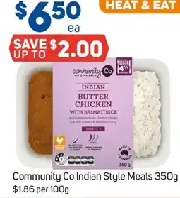 Foodland Community Co Indian Style Meals offer