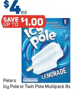 Foodland Peters Icy Pole or Twin Pole offer