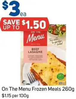 Foodland On The Menu Frozen Meals offer