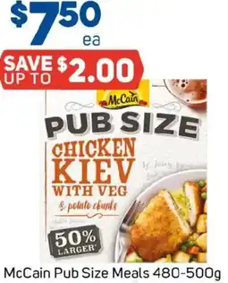 Foodland McCain Pub Size Meals offer