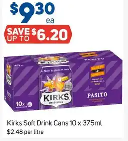 Foodland Kirks Soft Drink Cans offer