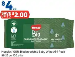 Foodland Huggies 100% Biodegradable Baby Wipes offer