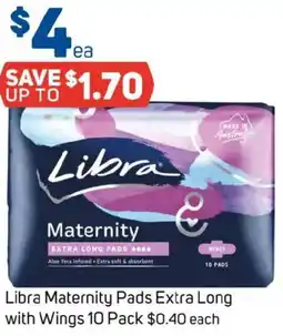 Foodland Libra Maternity Pads Extra Long with Wings offer