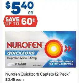 Foodland Nurofen Quickzorb Caplets offer