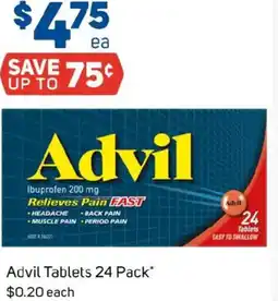Foodland Advil Tablets offer