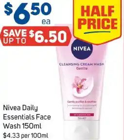 Foodland Nivea Daily Essentials Face Wash offer
