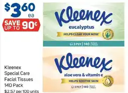 Foodland Kleenex Special Care Facial Tissues offer