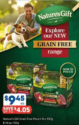 Foodland Nature's Gift Grain Free Pouch offer