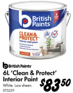 Bunnings Clean & Protect' Interior Paint offer