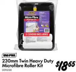 Bunnings Twin Heavy Duty Microfibre Roller Kit offer