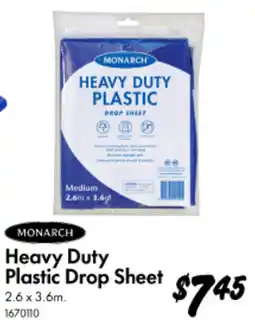Bunnings Heavy Duty Plastic Drop Sheet offer