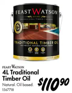 Bunnings Feast watson traditional timber oil offer