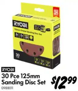 Bunnings 30 Pce 125mm Sanding Disc Set offer