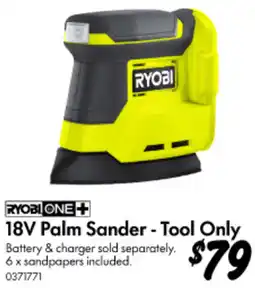 Bunnings 18V Palm Sander - Tool Only offer