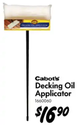 Bunnings Cabot's Decking Oil Applicator offer