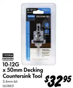 Bunnings 10-12 G x 50mm Decking Countersink Tool offer