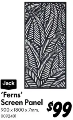 Bunnings 'Ferns' Screen Panel offer