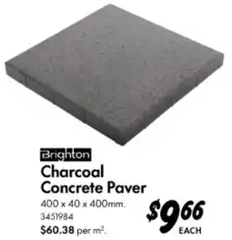 Bunnings Charcoal Concrete Paver offer
