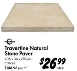 Bunnings Travertine Natural Stone Paver offer