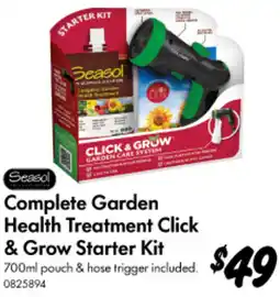Bunnings Complete Garden Health Treatment Click & Grow Starter Kit offer