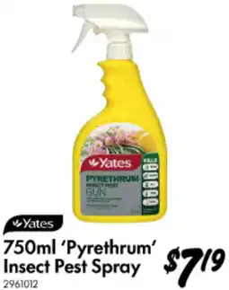 Bunnings 'Pyrethrum' Insect Pest Spray offer