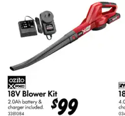 Bunnings 18V Blower Kit offer