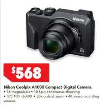 Nikon Coolpix A1000 Compact Digital Camera