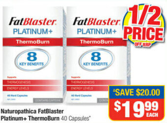 Direct Chemist Outlet Naturopathica FatBlaster Platinum+ThermoBurn offer