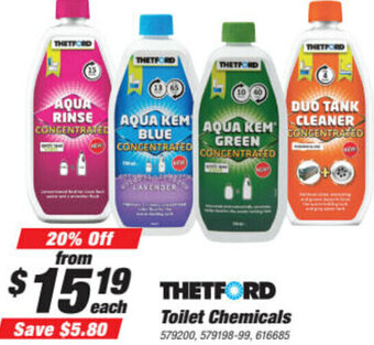 SuperCheap Auto Thetford Toilet Chemicals offer