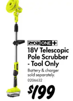 Bunnings 18V Telescopic Pole Scrubber offer