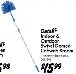 Bunnings Indoor & Outdoor Swivel Domed Cobweb Broom offer