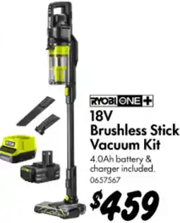 Bunnings 18V Brushless Stick Vacuum Kit offer