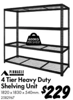 Bunnings 4 Tier Heavy Duty Shelving Unit offer