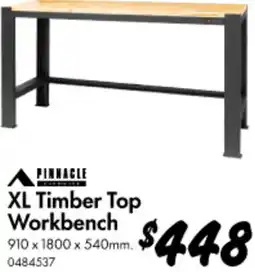 Bunnings XL Timber Top Workbench offer