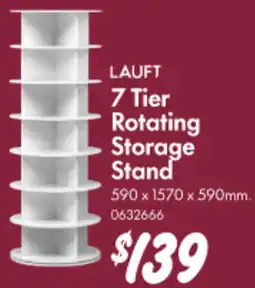 Bunnings LAUFT 7 Tier Rotating Storage Stand offer