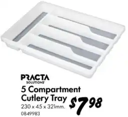 Bunnings 5 Compartment Cutlery Tray offer