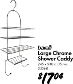 Bunnings barelli Large Chrome Shower Caddy offer